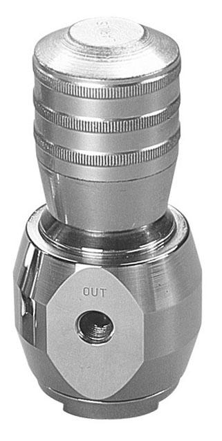 SS HIGH PRESSURE REGULATOR 30-210BAR (13,50 l/min) FLUID INLET: 3/4“
BSPP(F) FLUID OUTLET: 1/4” BSPP (F), MAXIMUM INLET PRESSURE: 210 BAR
