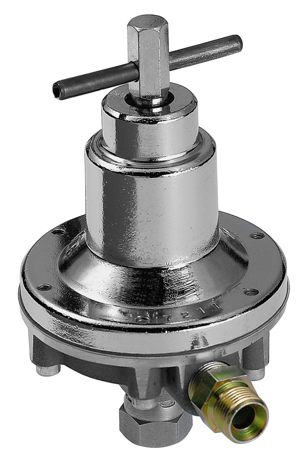 ALUMINIUM LOW PRESSURE MANUAL REGULATOR 0-7 BAR (14 l/min) FLUID INLET:
3/8“ BSPP(F) FLUID OUTLET: 1/4” BSPP (M), MAXIMUM INPUT PRESSURE: 14 BAR