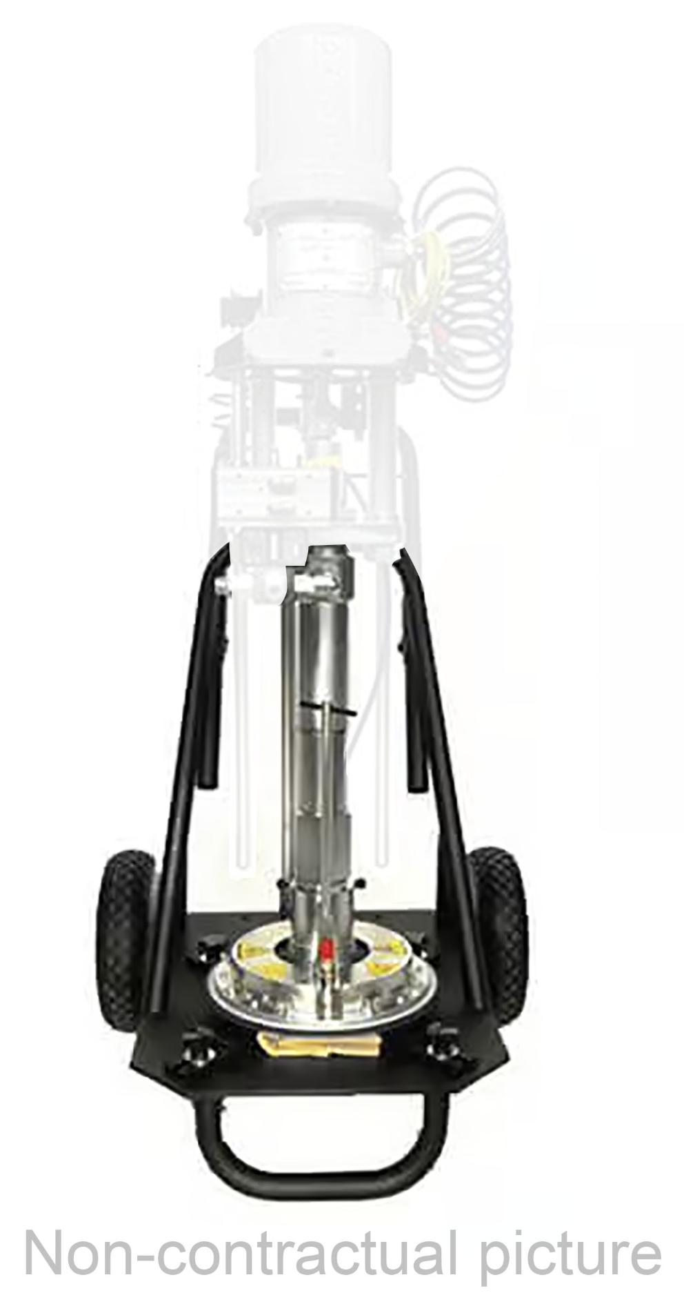 MOBILE SINGLE POST RAM FOR 30 L DRUMS (HEIGHT: 920mm CLOSE/1420mm OPENCONEXION: 3/8
