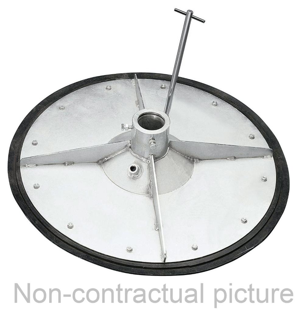ALUMINIUM FOLLOWER PLATE FOR 200L DRUMS, NBR SEAL (VEGA 13:1/GHIBLI
26:1/SIRIO 60:1)