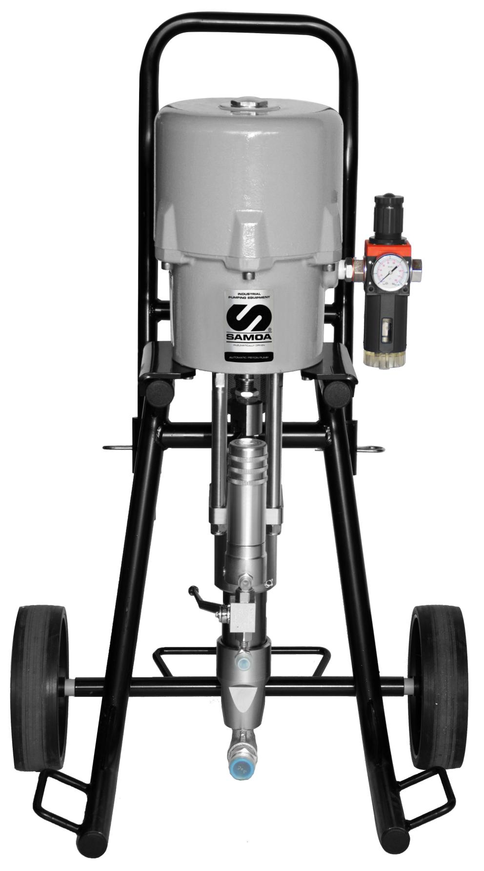 STAINLESS STEEL SIRIO 30:1 ON Trolley WITH LINE FILTER AND SUCTION HOSE