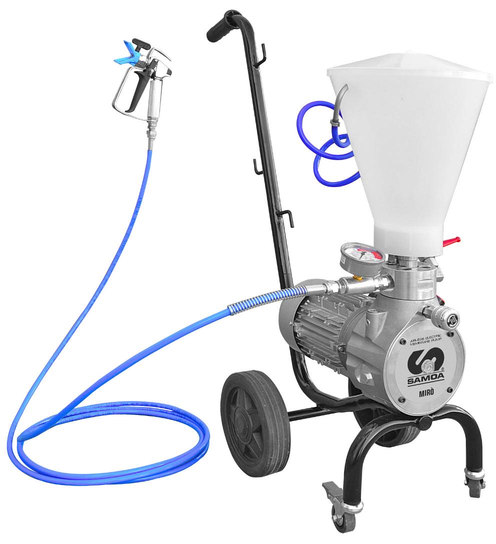 MIRÓ 220V ON TROLLEY WITH 6L TANK AND SPRAYING KIT (HOSE: 3/16