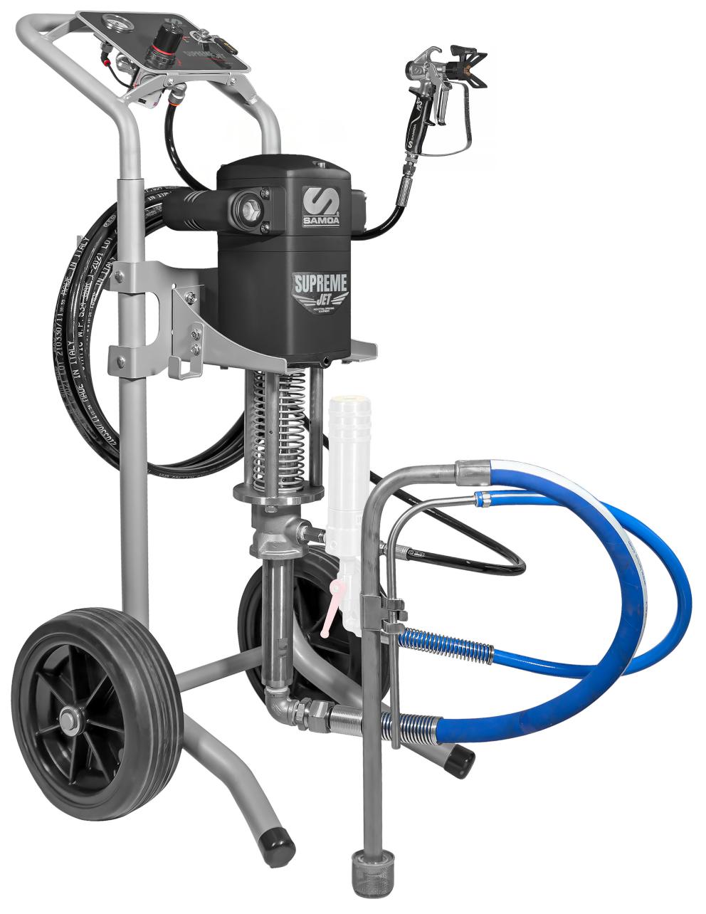 SS SUPREME-JET 35:1 AIRLESS ON Trolley + SUCTION HOSE  + ACCESORIES(HOSE: Ø 1/4