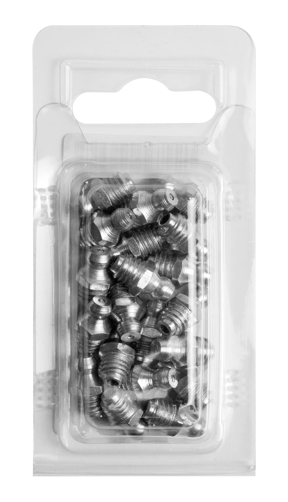 MT-503 BLISTER PACKED HYDRAULIC NIPPLE, INCLUDES 20 UNITS OF M 8 x 1,25 STRAIGHT NIPPLE