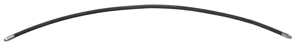 GREASE OUTLET HOSE, DOUBLE STEEL BRAID, 1.000 MM