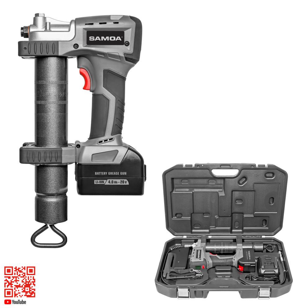 Li-ION BATTERY GREASE GUN, 4 Ah, PG-20V SERIES