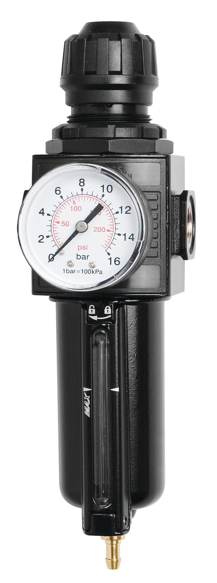 AIR TREATMENT UNIT, FILTER + REGULATOR, 1/4