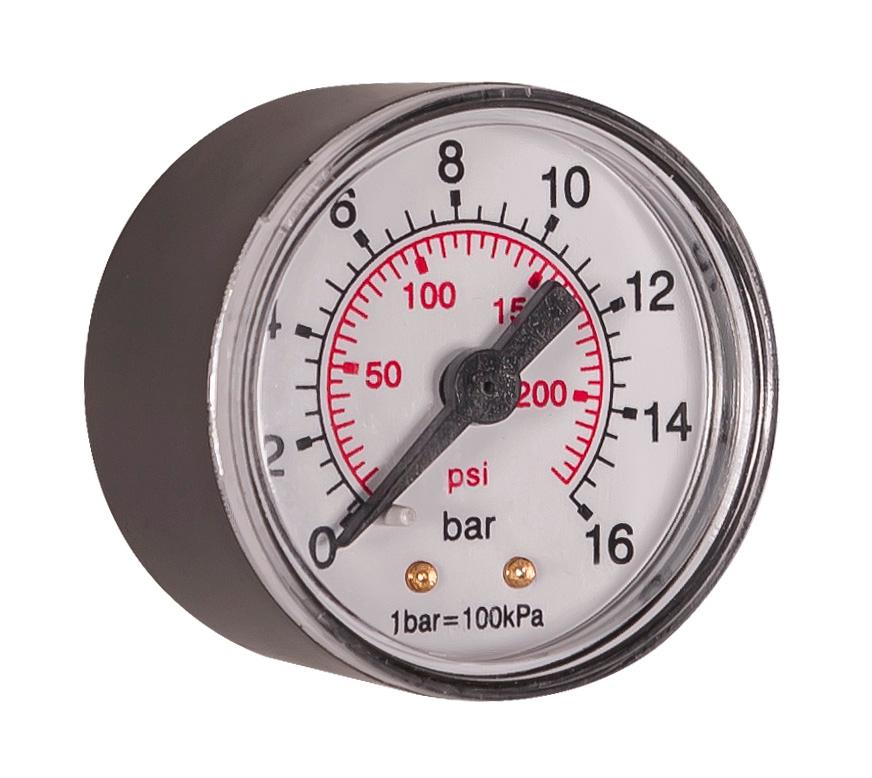 Gauge 0–16 bar, Series 1/4