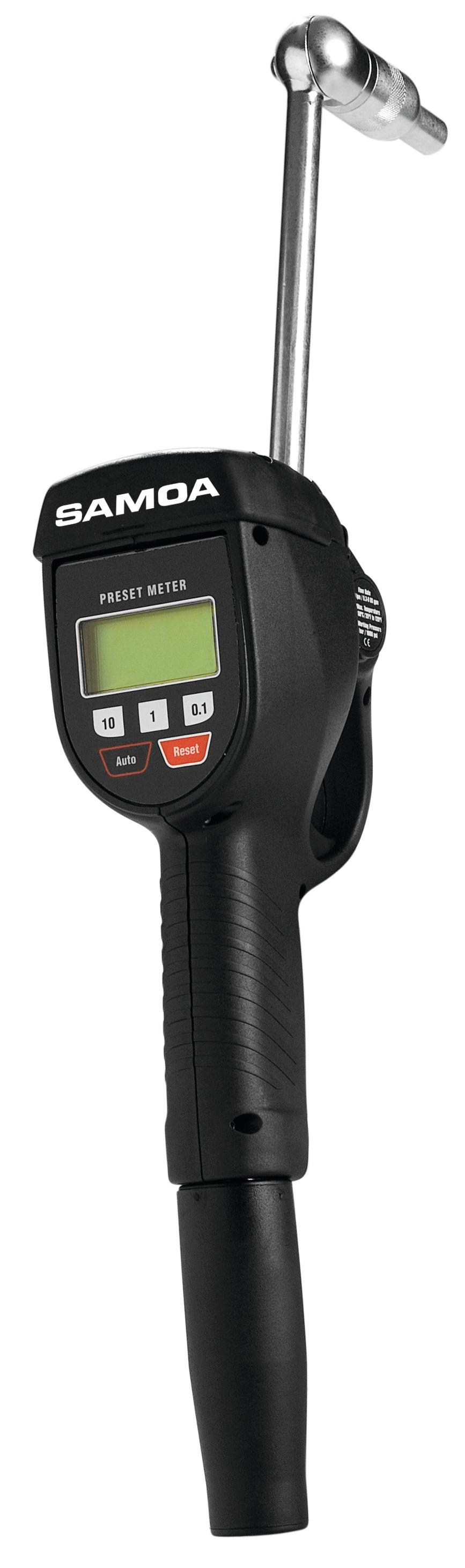 PRESET DIGITAL METERED CONTROL VALVE, 90° RIGID OUTLET, AUTOMATIC NARROW
