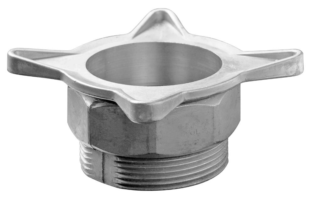 BUNG ADAPTOR, 2” (M) CONNECTION FOR DRUM AND TANKS BUNG OPENINGS, PM355:1 PISTON PUMP, 26 MM