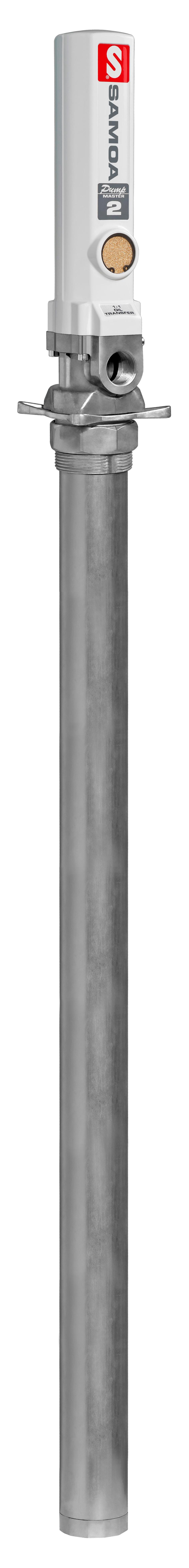 NICKEL PROTECTED PNEUMATIC PISTON PUMP WITH SUCTION TUBE, PUMPMASTER 2,PM2 - 1:1, 205 L (55 GAL) DRUMS
