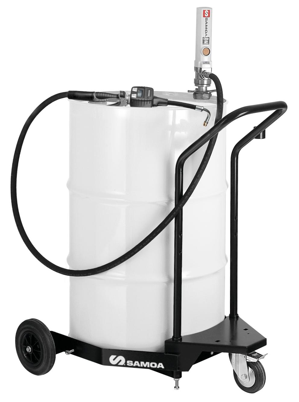PUMPMASTER 2 - 3:1 RATIO OIL PNEUMATIC PUMP, 205 L DRUM MOBILE PACKAGE
(432000 TROLLEY)