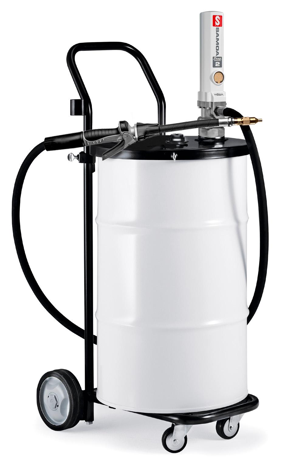 PUMPMASTER 2 - 3:1 RATIO OIL PNEUMATIC PUMP, 50 KG DRUM MOBILE PACKAGE