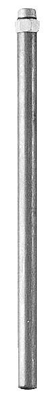 SUCTION TUBE FOR PISTON PUMPS, Ø 22 MM, 660 MM x 3/4