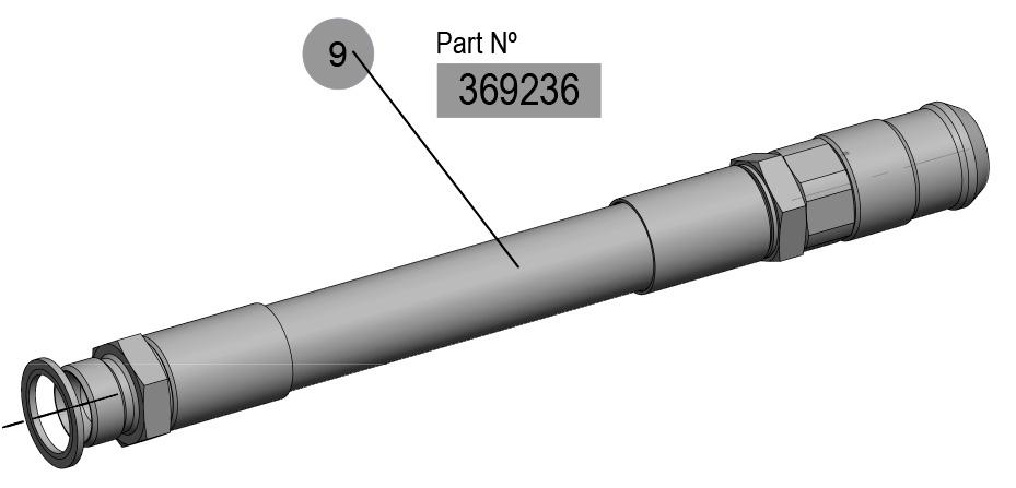 EXTENSIÓN FLEXIBLE RECTA 3/4