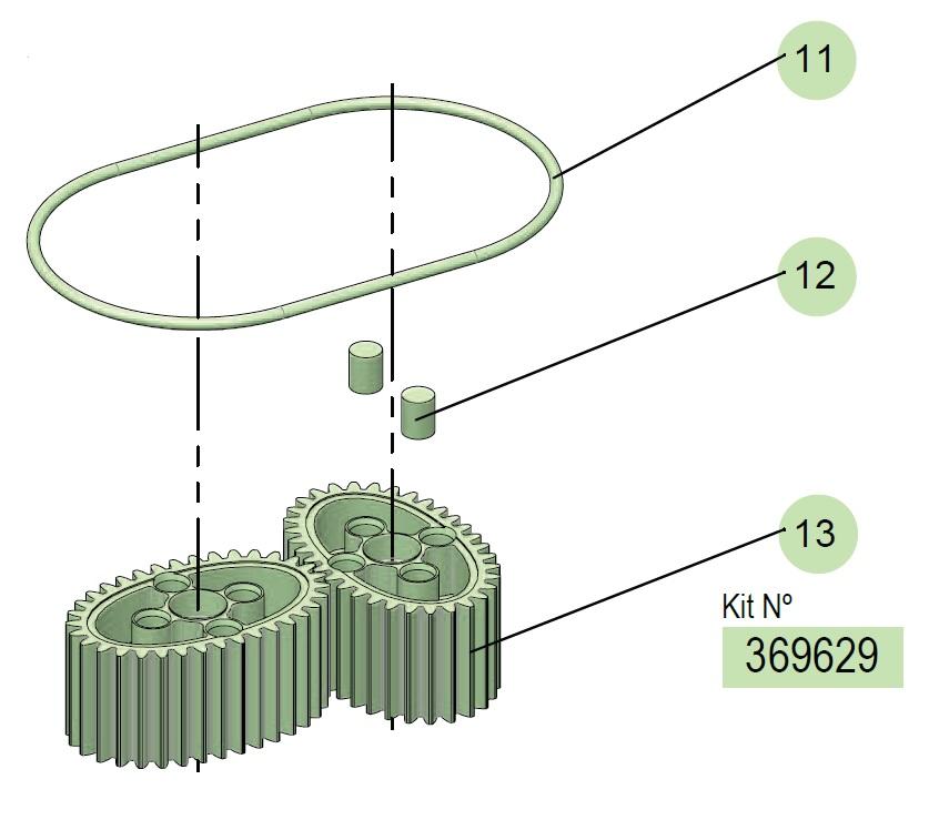 C30 (PVC)/C30(SS) GEARS KIT