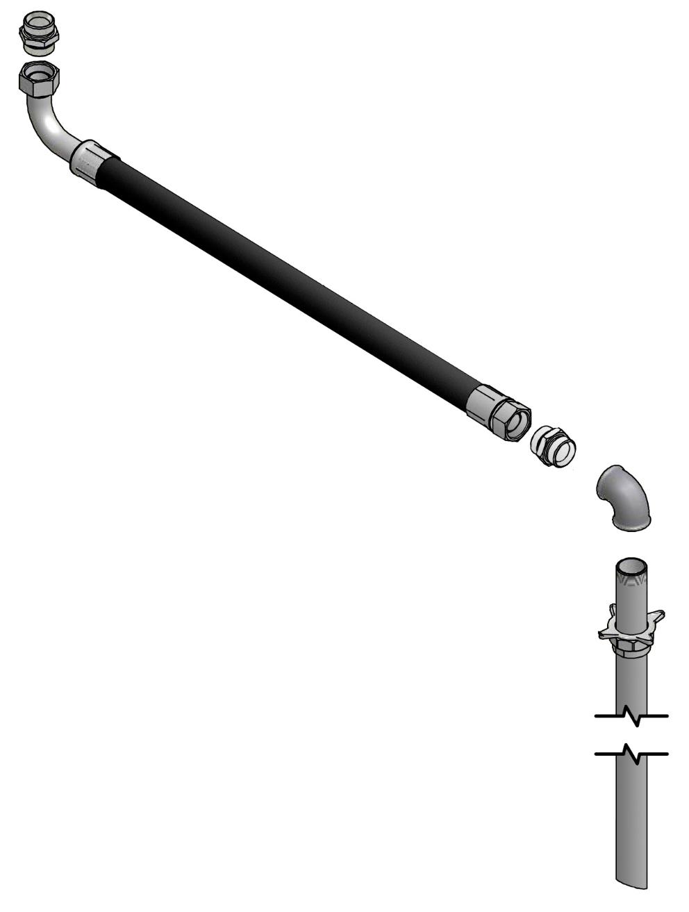 OIL SUCTION KIT FOR PM45 10:1 WALL MOUNTED STUB PUMP, 205 L DRUMS AND1.000 L IBCS