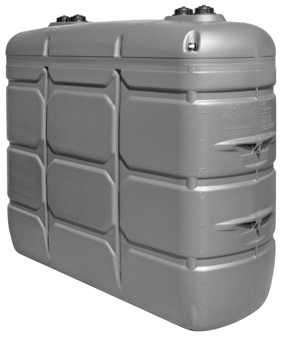 DOUBLE-WALL HDPE TANK FOR FUELS, LUBRICANTS AND COOLANTS, 700 L