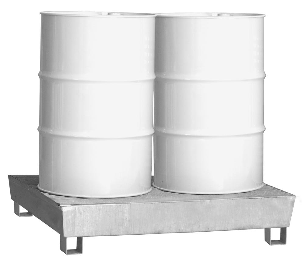 SPILL CONTAINMENT SUMP FOR 205 L DRUMS, 800 KG, 2 DRUMS