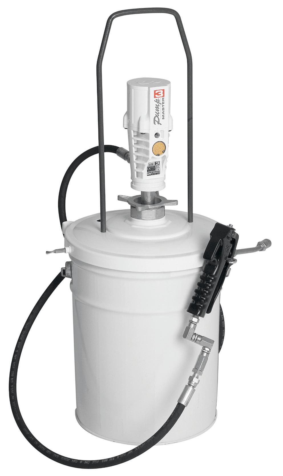 PUMPMASTER 3 - 55:1 RATIO GREASE PNEUMATIC PUMP, 20 KG PAILS PORTABLE PACKAGE
