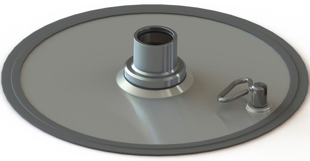 HEAVY DUTY FOLLOWER PLATE, 185 KG DRUM, PM80 - 200:1 GREASE PUMP