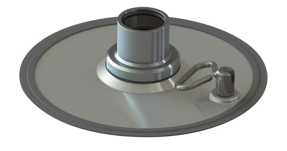 HEAVY DUTY FOLLOWER PLATE, 50 KG DRUM, PM80 - 200:1 GREASE PUMP