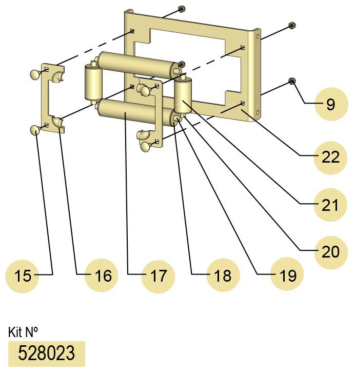 HOSE OUTLET KIT, 528023 CODE