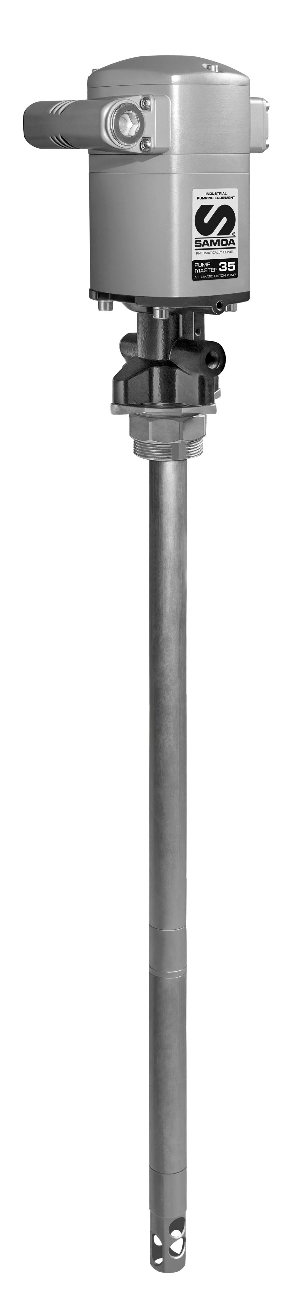 PNEUMATIC PISTON GREASE PUMP, PUMPMASTER 35, PM35 - 60:1, 12,5 - 20 KG (40 LB) PAILS, NPT