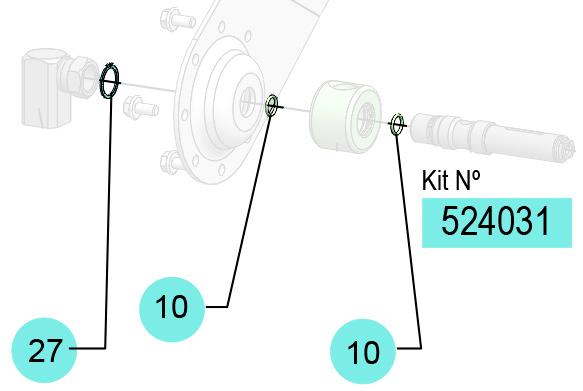 SWIVEL O-RING, 524031 CODE