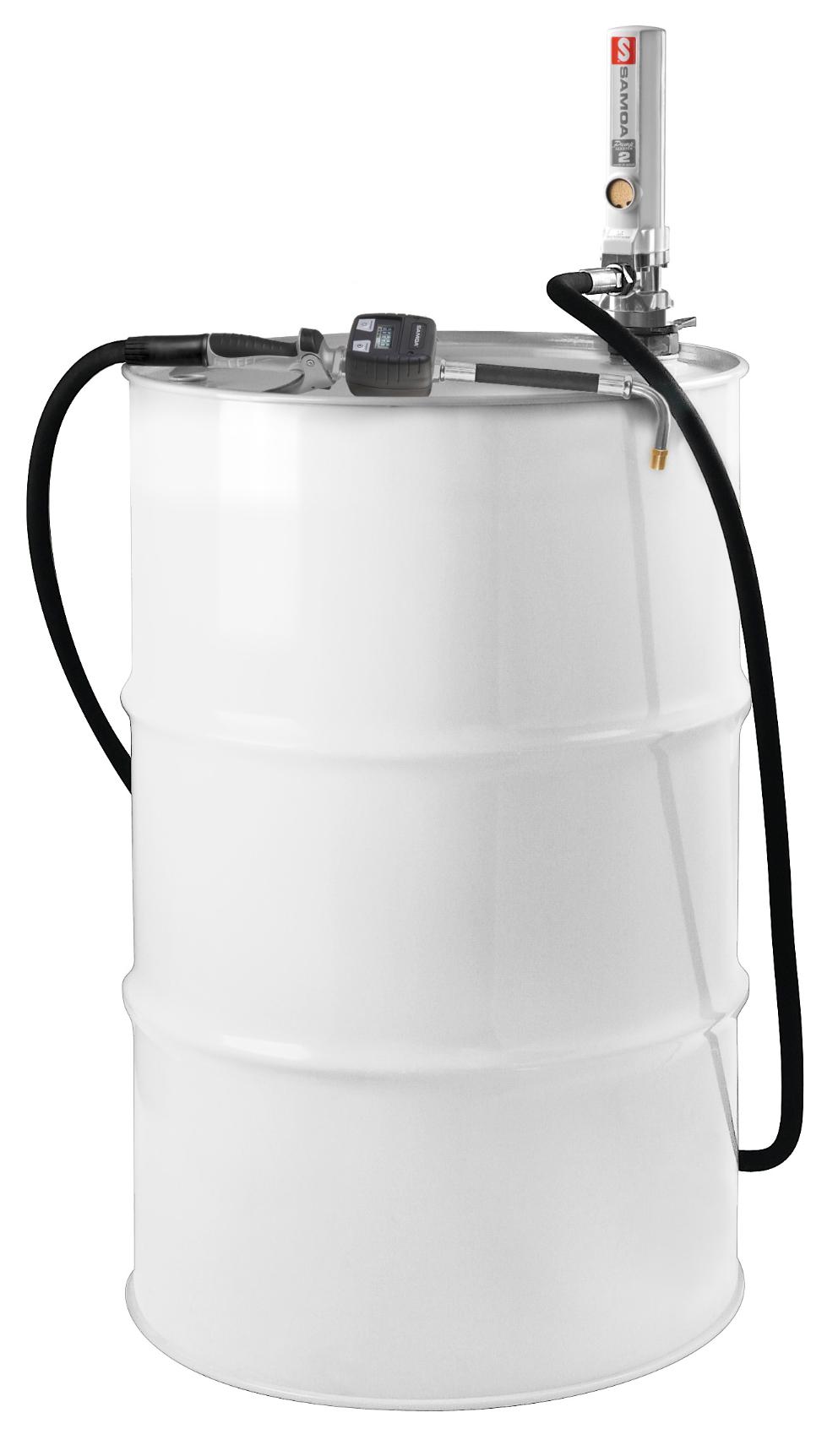 PUMPMASTER 2 - 1:1 RATIO COOLANT PNEUMATIC PUMP WITH METERED GUN, 205 L
DRUM TRANSFER STATIONARY PACKAGE