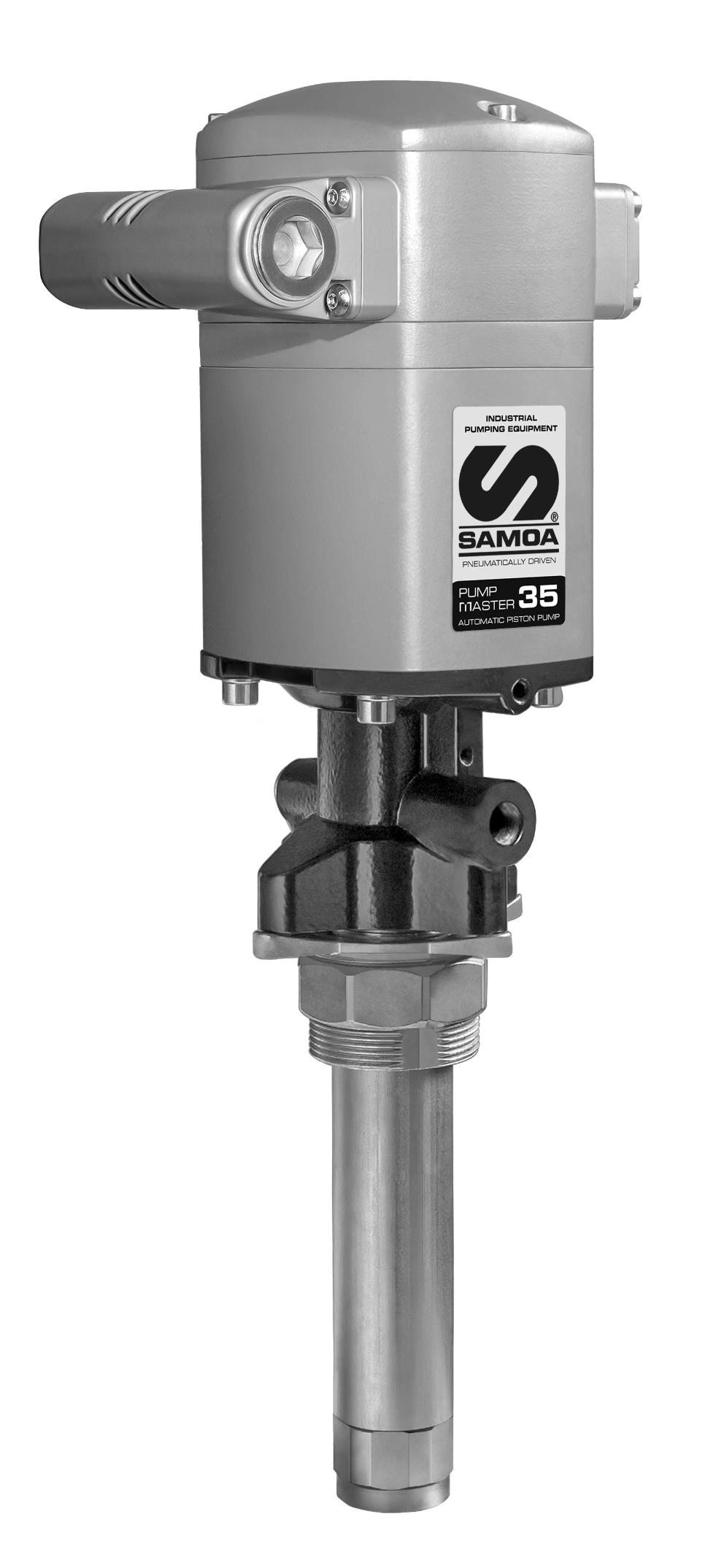 PNEUMATIC PISTON OIL PUMP, PUMPMASTER 35, PM35 - 8:1, STUB WITH ADAPTOR