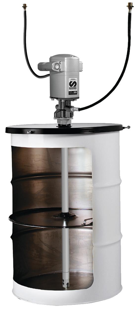 PUMPMASTER 35 - 60:1 RATIO GREASE PNEUMATIC PUMP, 185 KG DRUM KIT