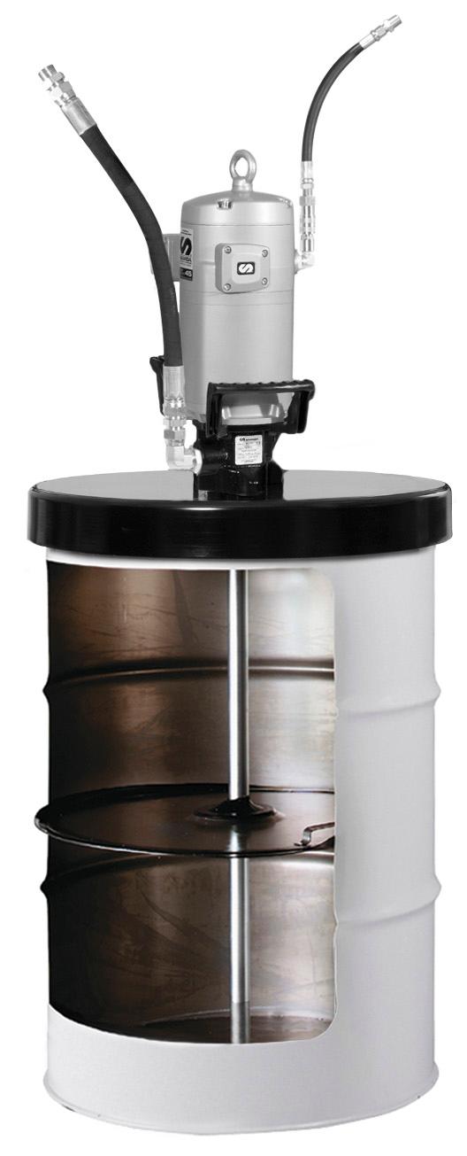 PUMPMASTER 45 - 25:1 RATIO GREASE PNEUMATIC PUMP, 185 KG DRUM KIT