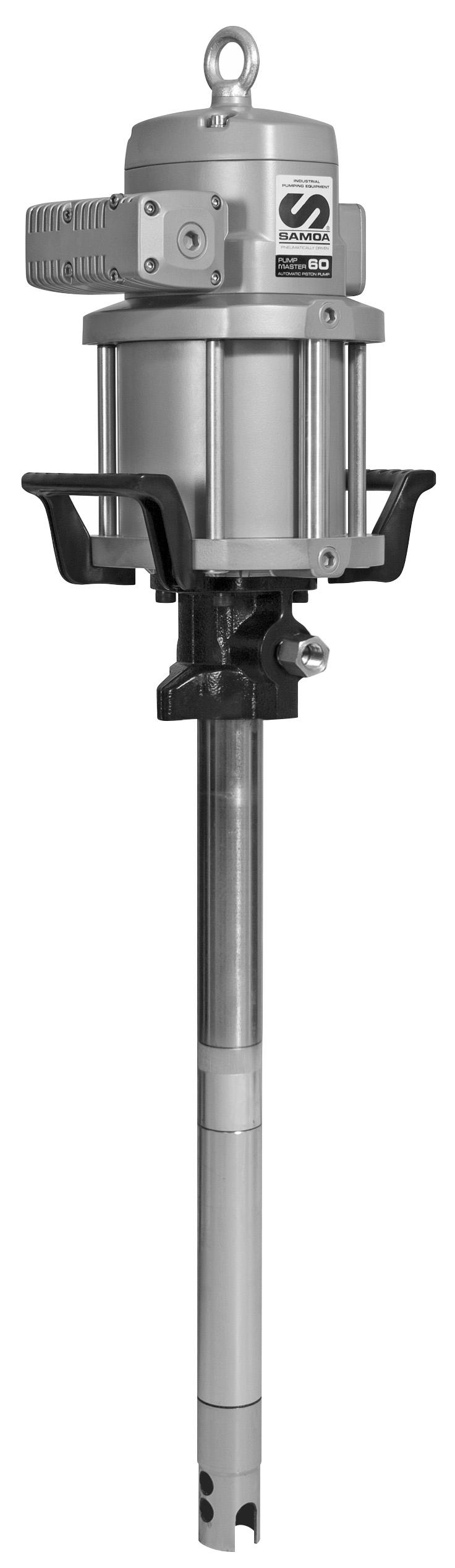 PNEUMATIC PISTON GREASE PUMP, PUMPMASTER 60, PM60 - 80:1, 50 KG (120 LB) DRUMS