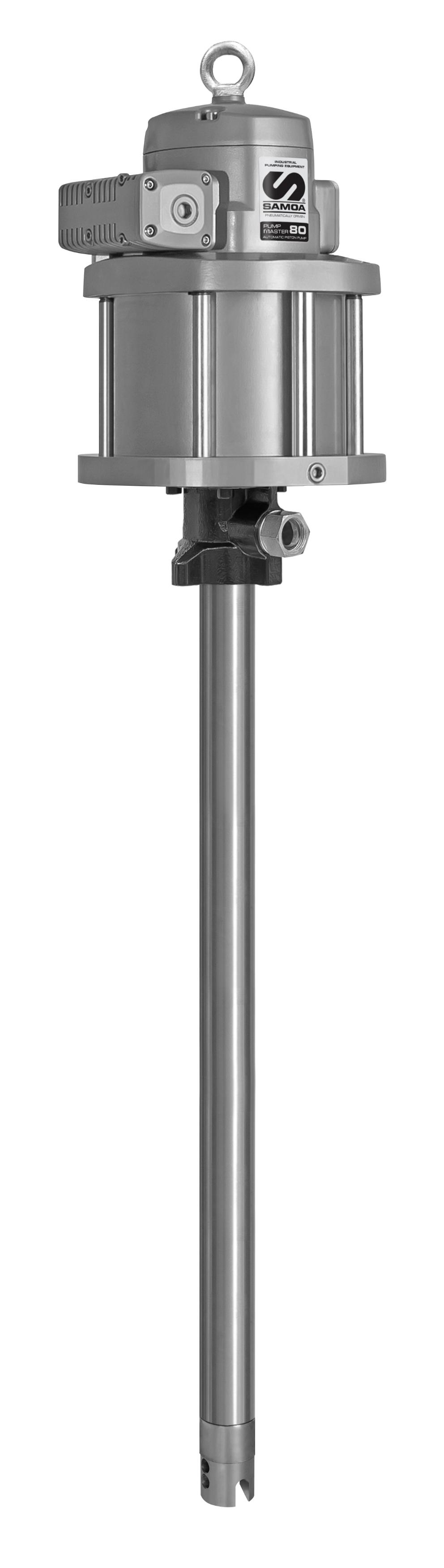 PNEUMATIC PISTON GREASE PUMP, PUMPMASTER 80, PM80 - 35:1, 185 KG (400LB) DRUMS, NPT