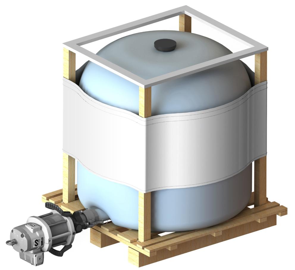 PUMPMASTER 60 - 12:1 RATIO GREASE PNEUMATIC PUMP, TANK HORIZONTAL
MOUNTED KIT