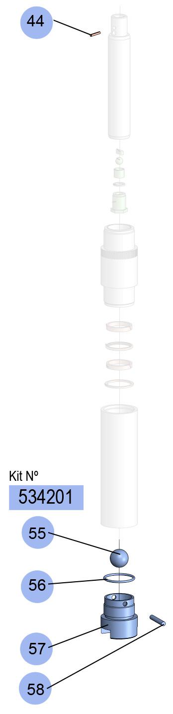 PM45-25:1 LOWER VALVE KIT