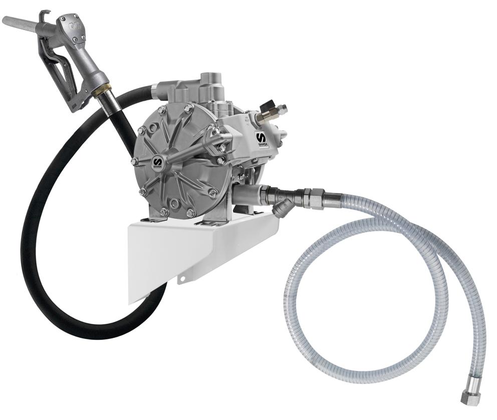 DP200 1:1 - FLUID TRANSFER PNEUMATIC PUMP WITH DISPENSING VALVE, 200
L/MIN, WALL MOUNTED KIT