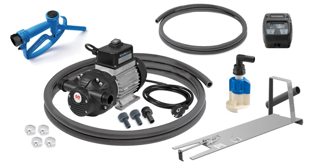 230 V AC SOLURA SERIES STATIONARY ELECTRIC PUMP PACKAGE FOR ADBLUE/DEF
WITH NOZZLE AND METER, 30 L/MIN