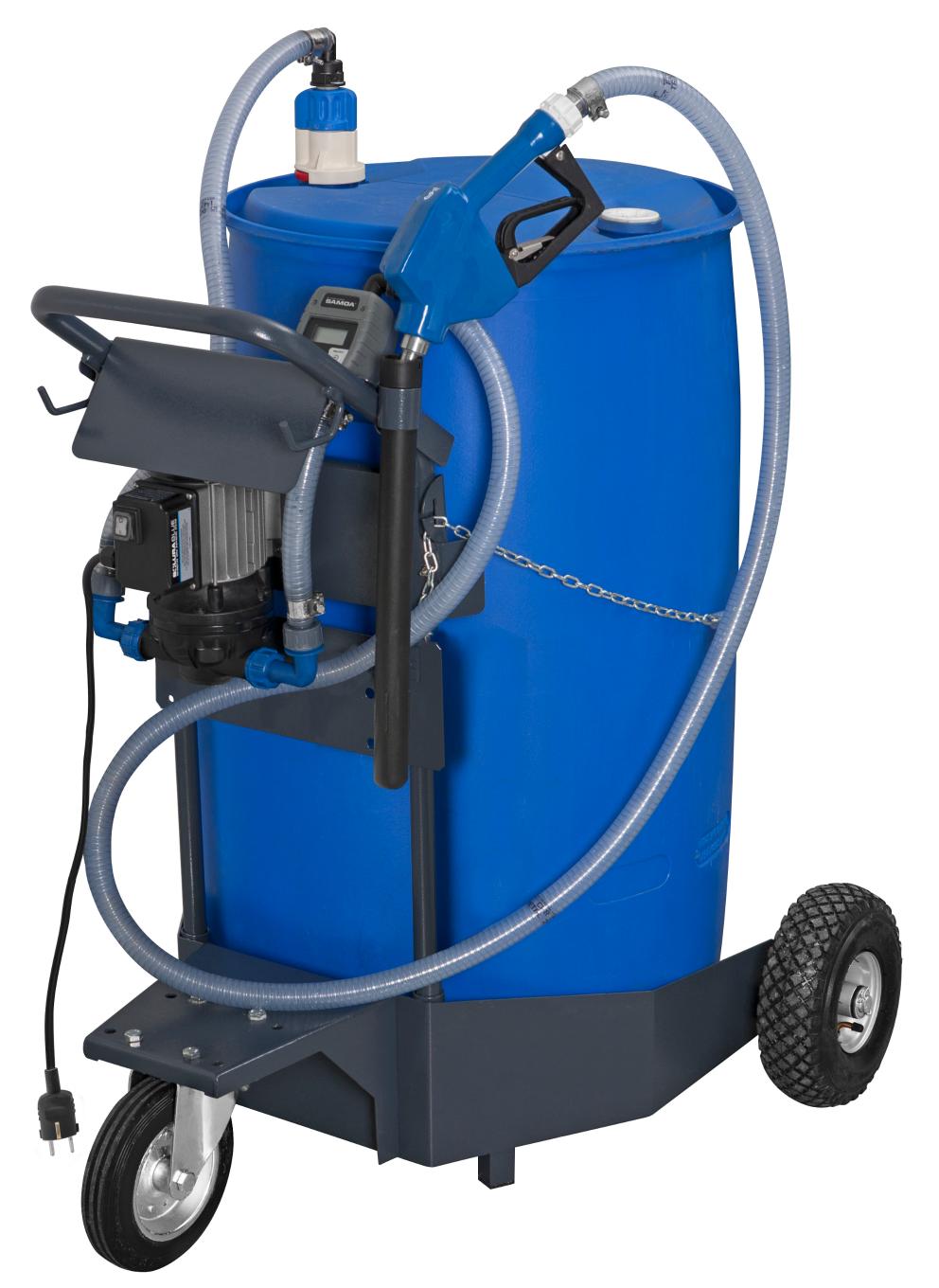 230 V SOLURA SERIES MOBILE ELECTRIC PUMP PACKAGE FOR ADBLUE/DEF WITH
AUTOMATIC NOZZLE AND METER, 205 L DRUMS, 30 L/MIN