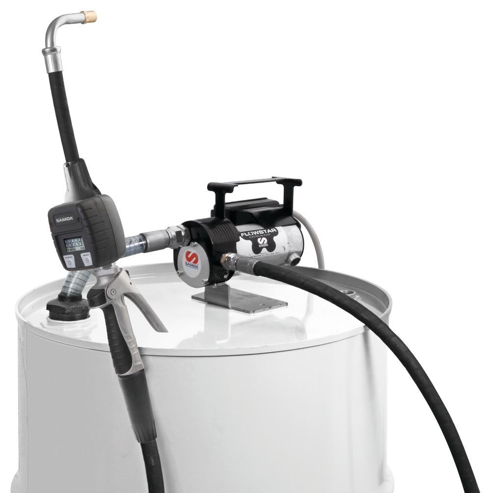 12 V DC FLOWSTAR SERIES PORTABLE ELECTRIC PUMP PACKAGE FOR OIL WITH
METERED CONTROL GUN, 5 L/MIN
