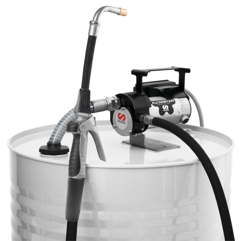 12 V DC FLOWSTAR SERIES PORTABLE ELECTRIC PUMP PACKAGE FOR OIL WITH
CONTROL GUN, 5 L/MIN