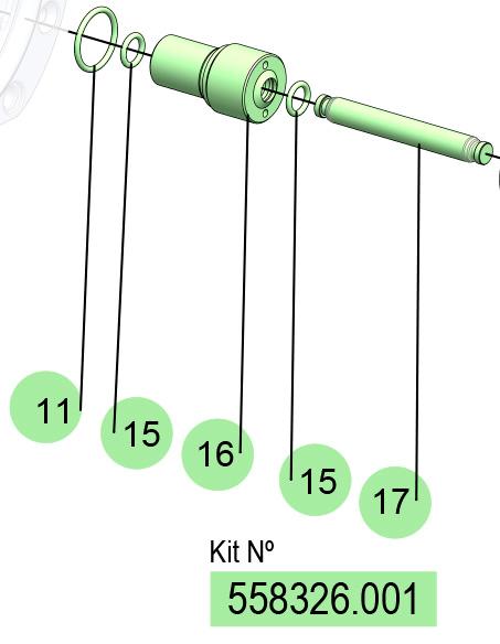 01] CENTRAL ROD KIT, 558326.001 CODE