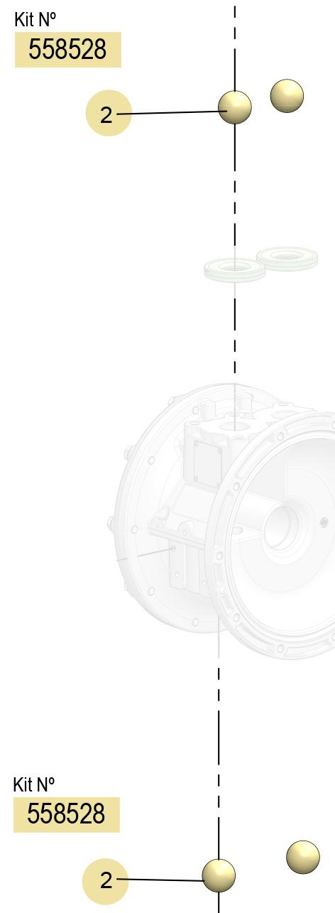 (ACETAL) DP-200 BALLS KIT, 558528 CODE