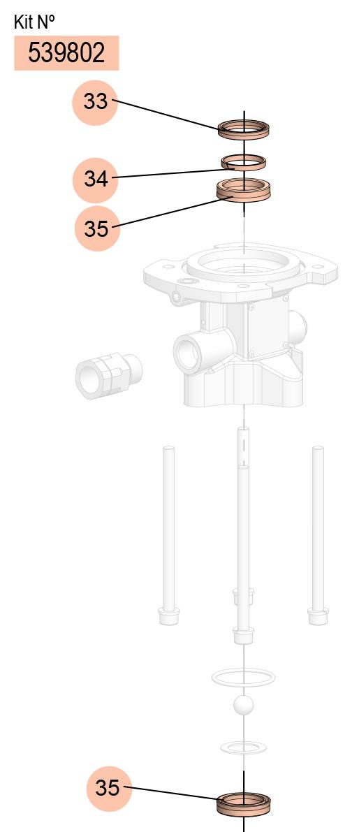 PM35-8:1 LOWER SEAL KIT