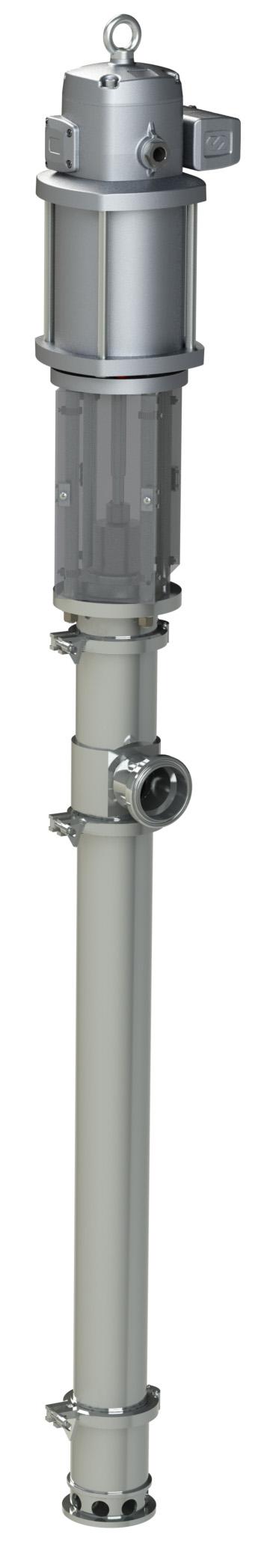 PNEUMATIC PISTON SANITARY PUMP, PUMPMASTER 60, PM60 - 10:1,QUICK-KNOCK-DOWN, 220 L (58 GAL)