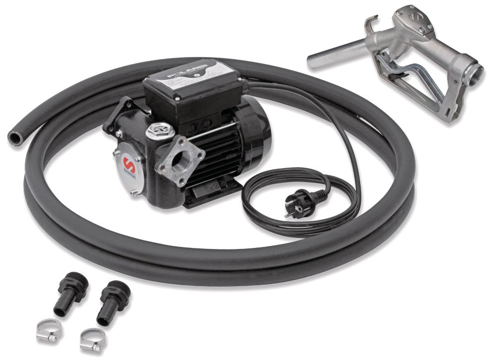 230 V AC POLARIS SERIES ELECTRIC PUMP STATIONARY PACKAGE FOR DIESEL WITH
NOZZLE, 50 L/MIN
