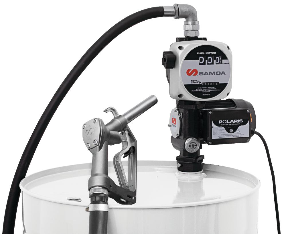 230 V AC POLARIS SERIES ELECTRIC PUMP STATIONARY PACKAGE FOR DIESEL WITH
NOZZLE AND METER, 50 L/MIN