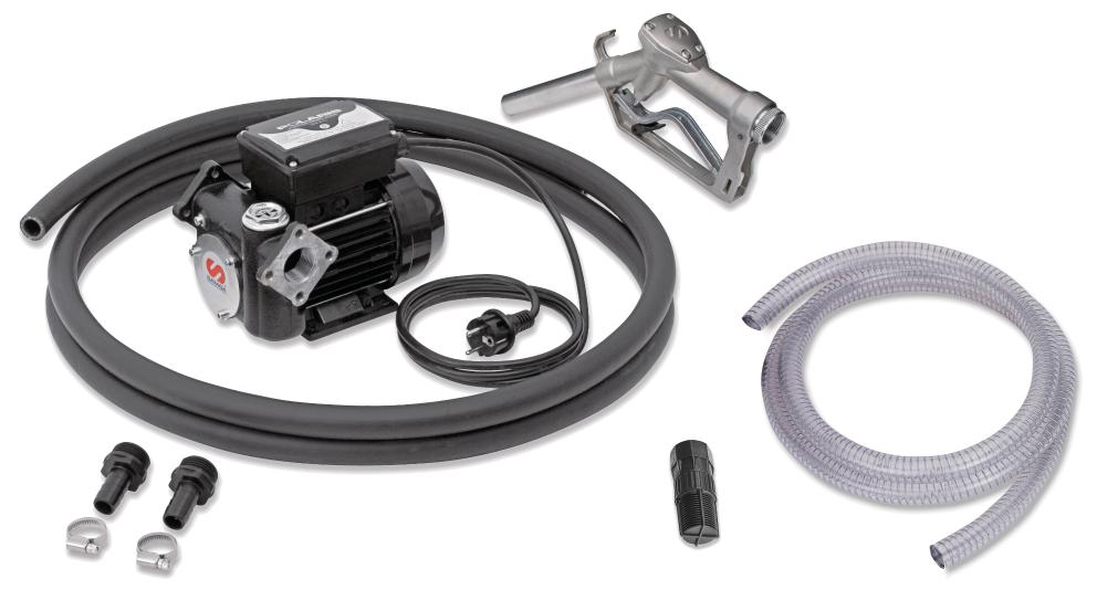 230 V AC POLARIS SERIES ELECTRIC PUMP STATIONARY PACKAGE FOR DIESEL WITH
NOZZLE AND SUCTION STATIONARY PACKAGE, 50 L/MIN