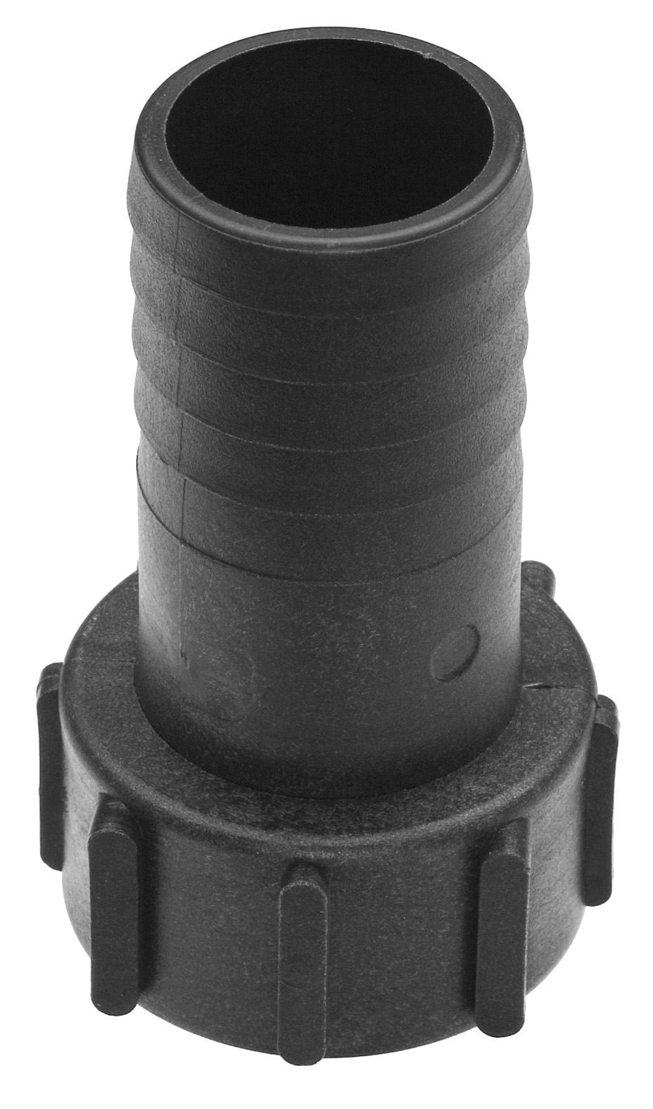 POLYPROPYLENE HYDRAULIC ADAPTER FOR IBC, S60 x 6 (F) – HOSE BARB Ø 50 MM